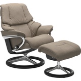 Stressless Stressless® Relaxsessel »Reno«, mit Signature Base, Größe S, M & L, Gestell Schwarz, beige