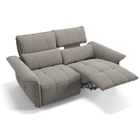 Sofanella 2-Sitzer Stoff Adria, Relaxsofa, Designsofa, Designer Couch, Italienisches Sofa, 2er Sofa grau