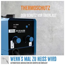 Güde Schweißgerät Fülldraht SG 121 A-SYN 52 W