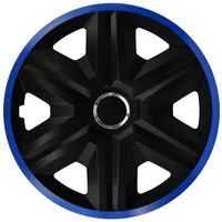 NRM Radkappe FAST LUX 16 Zoll in Blau, 16 in Zoll, (4-St) Radzierblenden für Stahlfelgen Radkappen Satz 4er Set 16" blau