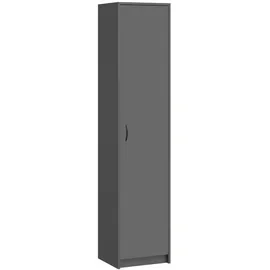 home collective Bücherregal Kleiderschrank 40 x 35 x 180 cm Anthrazit/Grau