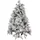 Beliani Künstlicher Weihnachtsbaum mit Schnee 180 cm Weiß