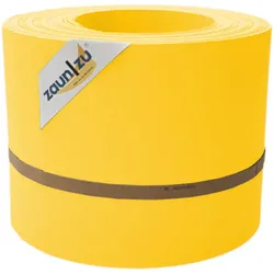 zaun|zu Sichtschutzstreifen PP Sichtschutzstreifen Doppelstabzaun Gelb, 10x 2,55 m