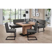 K+W Komfort & Wohnen Essgruppe K+W KOMFORT & WOHNEN "Spider II", blau (antracite,), H:88cm T:50cm, Sitzmöbel-Sets, Essgruppe, langer Schenkel wahweise in 2 Breiten, 2 Freischwinger, 1 Tisch