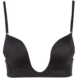 Magic Bodyfashion Bügelloser BH MAGIC BODYFASHION "V-Bra", Damen, Gr. 75, Cup C, schwarz, Obermaterial: 82% Polyester, 18% Elasthan, unifarben, BHs, extrem tief fallender Ausschnitt und extra tiefer Rücken