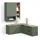 livinity® WOHNWAND Piave Grün 5 Teile