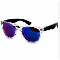 Caspar Sonnenbrille SG017 Damen RETRO Designbrille blau|schwarz