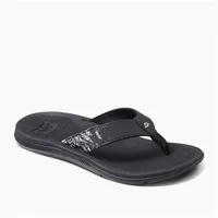 Reef Damen Santa Ana Flipflop, schwarz/weiß, 41 EU - 41 EU