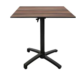 Restootab Outdoor Klapptisch Diabolo 70x70cm - Modell Eiche Montagne