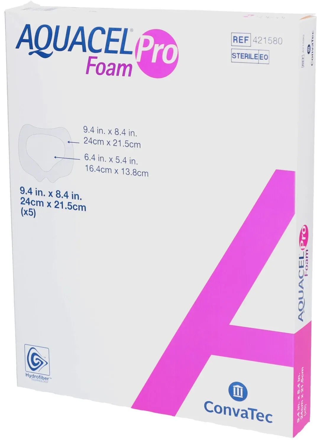 Aquacel Foam Pro Grand Sacrum - Silikonisierter, selbstklebender Hydrozellularverband 24 x 21,5 cm