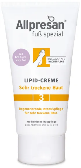 Allpresan Fuß spezial Nr.3 Lipid-Creme Sehr trockene Haut mit beruhigendem Duft 30ml - Reisegröße