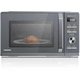 Toshiba MW3-AG25PFI(MG) Mikrowellen mit Grill 25L 3-in-1 Mikrowellenherd mit Origin-Inverter 900W Chef-Abtauung Mikrowelle Grill Kombi 10 Leistungsstufen 7 Automatikprogrammen Einfacher Reinigung Grau