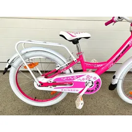 Rezzak 20 Zoll Fahrrad Mädchen Rad mit Rücktrittbremse Pink Neu 082