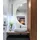 Tulup LED Spiegel Halbrunder Spiegel mit LED-Licht 40x80 cm LED Spiegel Halbmond Warmweiß 3000K)