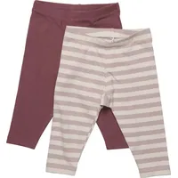 MINYMO - Leggings BASIC 2er Pack in violet ice,
