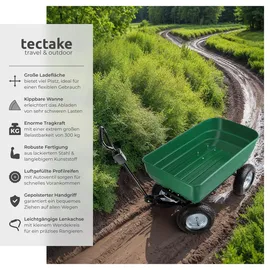Tectake Bollerwagen mit Kippfunktion rot