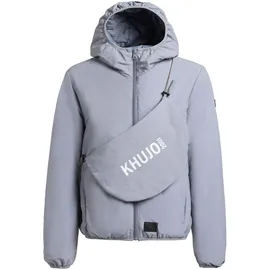 khujo Jacke mit Kapuze und Label-Detail Modell 'SHELLY2', Eisblau, S