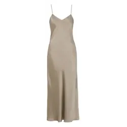 Damella Long Silk Nightdress Nougat Seide Medium Damen