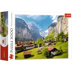 Trefl Puzzle Lauterbrunnen, Schweiz Puzzle, 3000 Puzzleteile, Made in Europe bunt