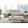 creation by rolf benz 3-Sitzer "CR.420, Designsofa, Loungesofa", beige (graubeige, natur), B:232cm H:117cm T:129cm, CREATION BY ROLF BENZ, Sofas, in 2 Qualitäten, Holzrahmen in Eiche Natur oder Nußbaum, Breite 232 cm