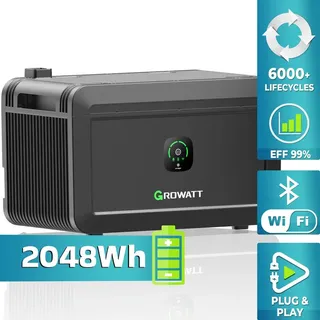 Growatt NOAH 2000 Solarspeicher für Balkonkraftwerk