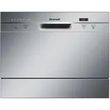 BRANDT DFC6519S freistehender Geschirrspüler - 6 Gedecke - 55 cm - 49 dB - Weiß - Silber