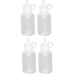 GVK ECO 4 Mini Quetschflaschen 50 ml Soßenflasche, Dressingflasche, Gewürzflasche