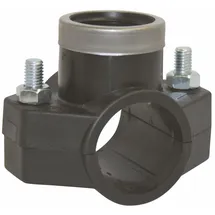 qpool24 GEBO Rohrverbinder, PE Anbohrsattel Ø 50 mm x 1/2" IG für PE-Rohr 50 mm mit Gewindeanschluss 1/2" IG zum Installieren von Abzweigen bei der Wasserversorgung für ober- und unterirdischer Verlegung