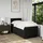 vidaXL Boxspringbett 90 x 190 cm Schwarz