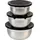 KESPER Rührschüssel 3er Set 18x18x9cm silber