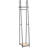 Haku-Möbel Garderobenständer PESCARA Eiche Schwarz