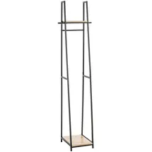 Haku-Möbel Garderobenständer PESCARA Eiche Schwarz