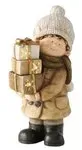 Boltze Figur Oskar, Junge, LED, H OSKAR in Magnesia beige, braun