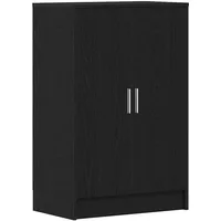 VidaXL Schuhschrank Schwarz Eichen-Optik 60x35x92 cm Holzwerkstoff