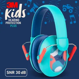 3M 3MTMGehörschutz für Kinder mit Gehörschutz PKIDSP-TEAL-E, türkis (87-98 dB), | Packung (1 Stück)