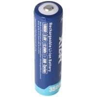 XTAR 18650 3500mAh 3,6V - 3,7V Li-Ion-Akku geschützt mit Kopf, Abmessungen 68,8x18,6mm