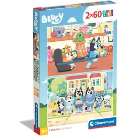 CLEMENTONI Bluey Puzzle 27 x 19 cm für Kinder ab 4 Jahre - Geschicklichkeitsspiel von Clementoni