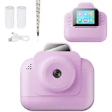 Kinderkamera Instant Print, 48MP Kinder-Selfie-Digitalkamera, 1080p HD Children Video Recorder, 2,4 Kleinkindkamera mit Druckpapier, Spielzeug für 3-12 Jahre Alte Kinder (Purple)