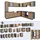Vicco Eckküche Goldkraft Eiche 257 x 60 cm J-Shapeohne Arbeitsplatte