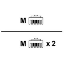 Unify Y-Cable - Netzwerk-Splitter - RJ-45 (M) bis RJ-45 (M)