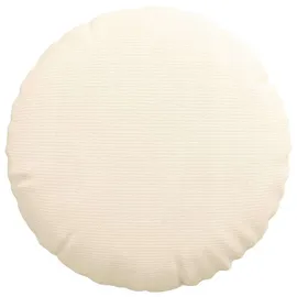 vidaXL Sitzkissen 2 pcs Creme Ø50 cm Cordstoff