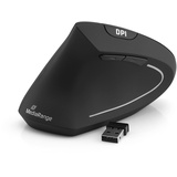 MediaRange Vertical Wireless Maus schwarz, Linkshänder, USB (MROS233)