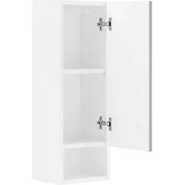 WELLTIME Hängeschrank "Ribera", grau (weiß, grau), B:25cm H:71cm T:20cm, MDF, Schränke, Hängeschrank