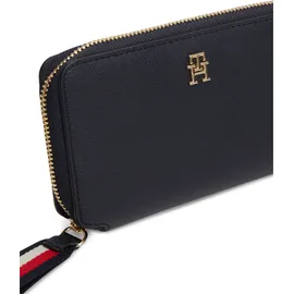 Tommy Hilfiger TH Logotape Compact Zip Around Geldbörse blau