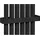 Sapho FEDE Handtuchhalter 320 mm Schwarz matt