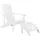Beliani Muskoka Gartenstuhl 75 x 88 x 75 cm weiß