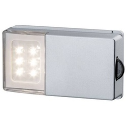 LED Schrankleuchte Batterie SnapLED 53x95mm 25lm 2700K Silber