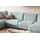 KAWOLA Wohnlandschaft U-Form Madeline Cord Longchair rechts hellblau