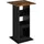 Woltu Bartisch 3 Regalfächer 75 x 120 x 110 cm Braun/Schwarz