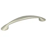 MS Beschläge Möbelgriff edles Design Schubladengriff Zamak 128mm Lochabstand Satin finish